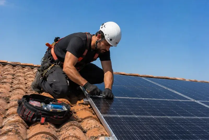Maintenance et monitoring de panneaux solaires à Rochetaillée-sur-Saône